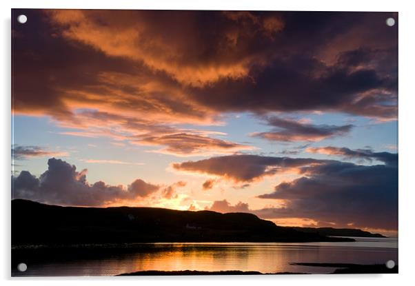 Isle of Skye Sunset Acrylic by Jacqi Elmslie