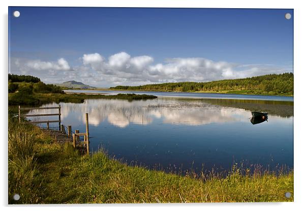 Loch Peallach, Isle of Mull Acrylic by Jacqi Elmslie