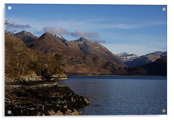  Loch Duich & the Five Sisters Acrylic by Jacqi Elmslie