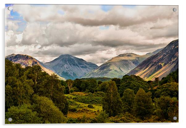  Beautiful Wasdale, Lake District Acrylic by Jacqi Elmslie