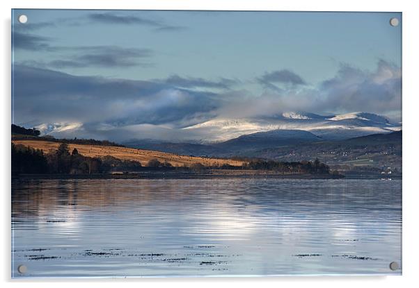  Beauly Firth in Winter Acrylic by Jacqi Elmslie