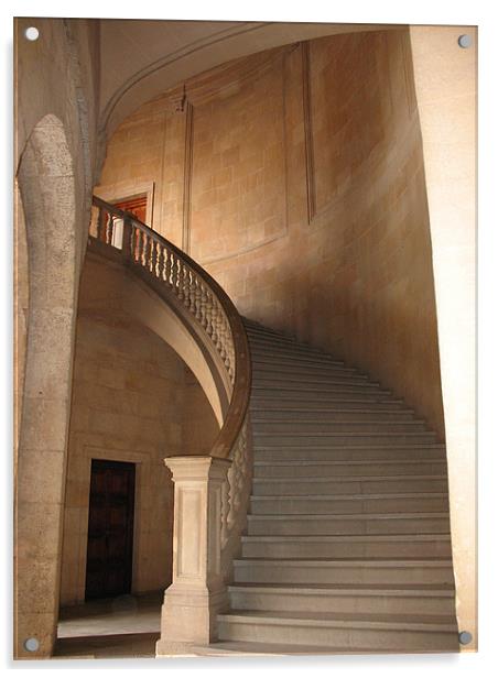 Graceful Stairway - The Alhambra Acrylic by Jacqi Elmslie