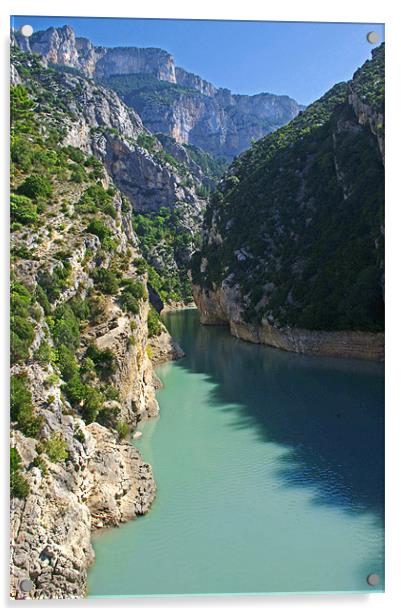 Gorges du Verdon Acrylic by Jacqi Elmslie