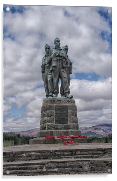 The Commando Memorial Statue Acrylic by Jacqi Elmslie