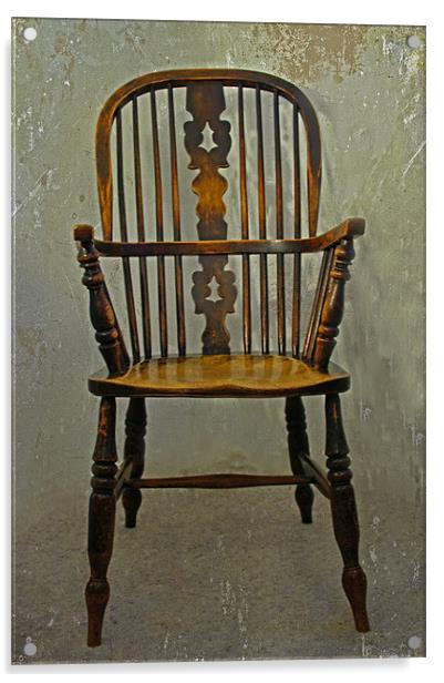 Great Aunt Mary's Chair Acrylic by Jacqi Elmslie