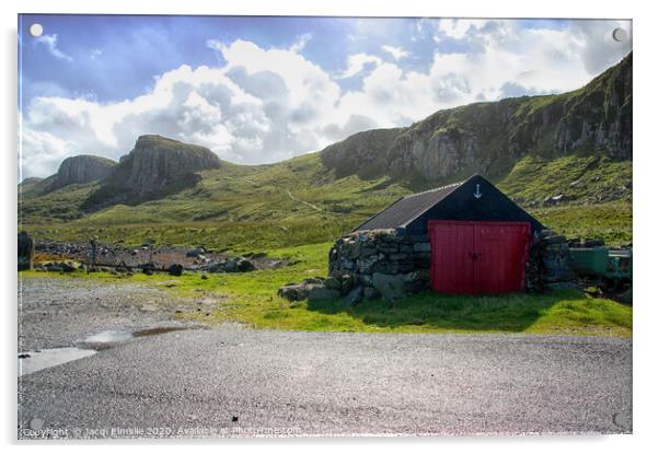 The Old Lifeboat Hut Acrylic by Jacqi Elmslie