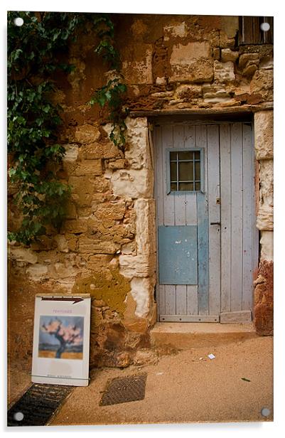 Patched Up Door, Roussillon Acrylic by Jacqi Elmslie
