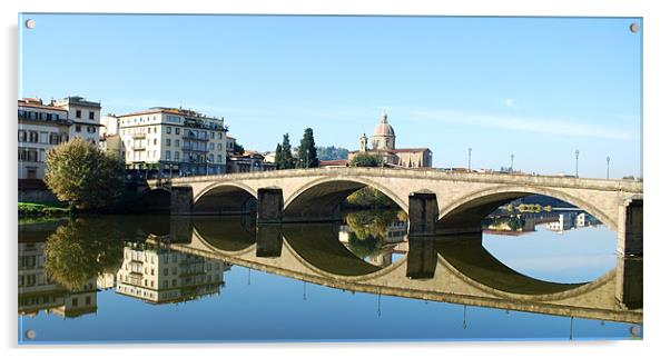 pont Alla Carraia Acrylic by john williams