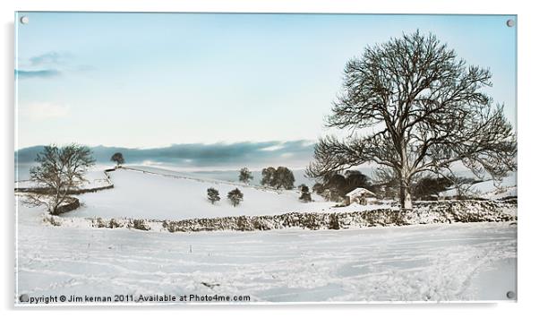 A Snowy Day Acrylic by Jim kernan