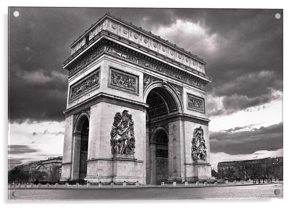 The Arc De Triomphe Acrylic by Jim kernan
