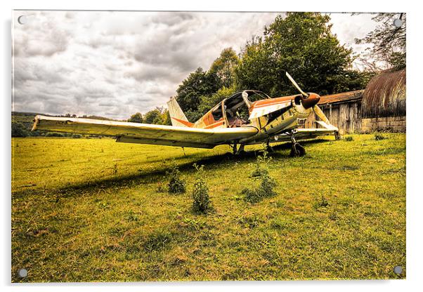 The Forgotten Plane. Acrylic by Jim kernan