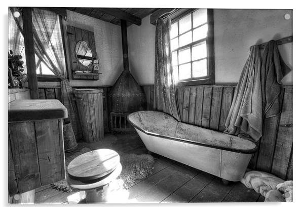 Ye Old Bath Time Acrylic by Jim kernan