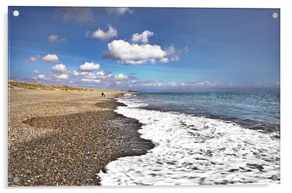 Pwllheli Beach Acrylic by Jim kernan