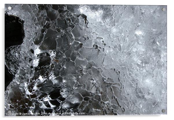 Natural Ice Sculpture Acrylic by James Buckle
