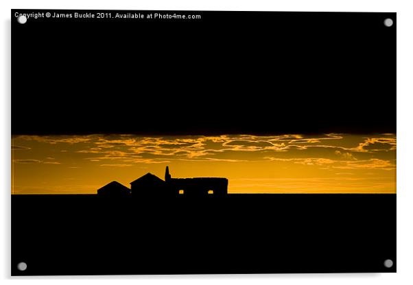 Icelandic Sunset Acrylic by James Buckle