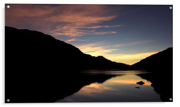  Loch Voil Sunset Acrylic by James Buckle