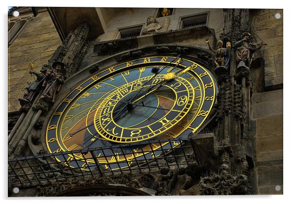 astronomical clock Acrylic by paul morris