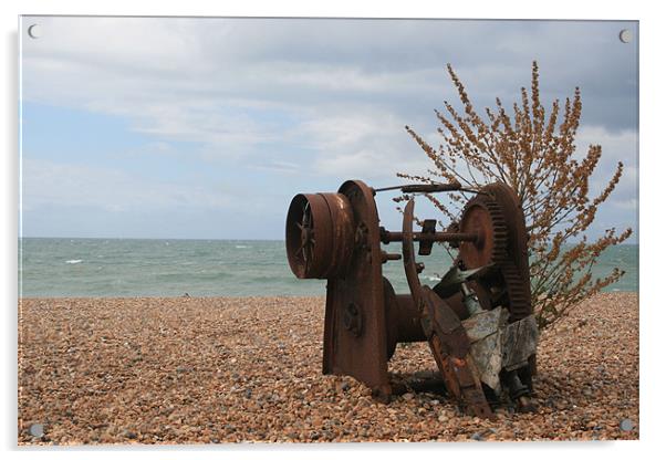 Old Beach Junk Acrylic by Martin 2Williamson
