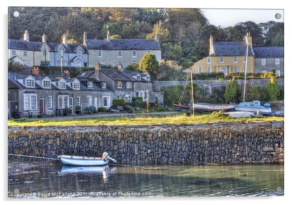 Quiet Strangford Acrylic by David McFarland