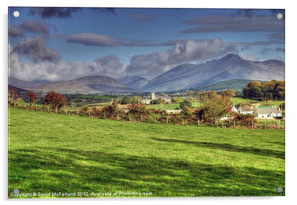 The Kingdom of Mourne Acrylic by David McFarland