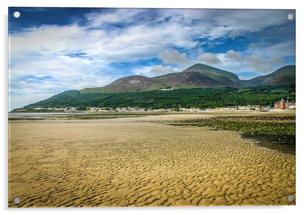 Slieve Donard and the Mournes Acrylic by David McFarland