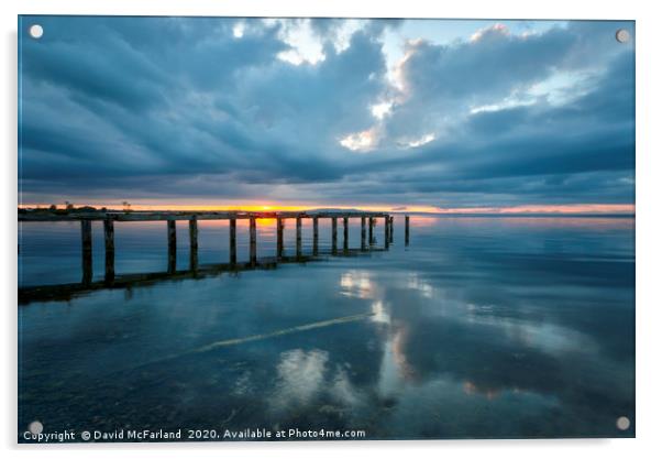 Decay on Lough Neagh Acrylic by David McFarland