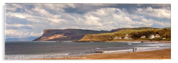 Fair Head panorama, Northern Ireland Acrylic by David McFarland