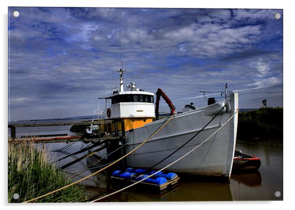 ferriby boat Acrylic by Martin Parkinson