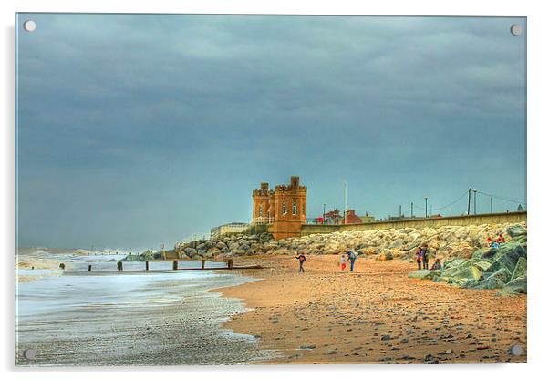 Withernsea Beach 2013 Acrylic by Martin Parkinson