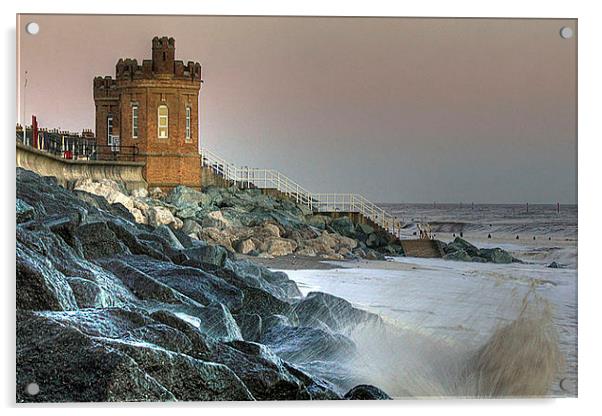 Withernsea Storm Acrylic by Martin Parkinson