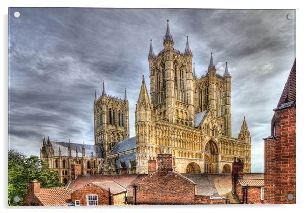 Lincoln Cathedral Acrylic by Martin Parkinson