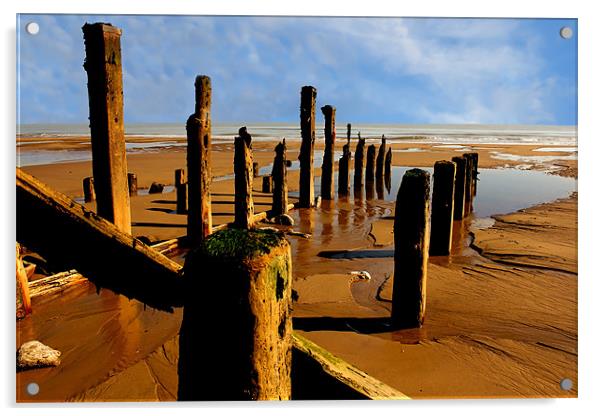 east coast beach Acrylic by Martin Parkinson