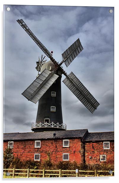 skidby mill Acrylic by Martin Parkinson