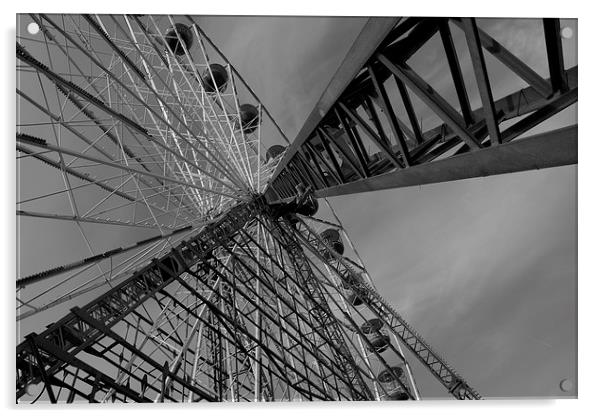 Ferris Wheel Acrylic by Ian Eve