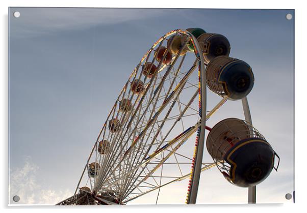 Fairground Ride Acrylic by Ian Eve