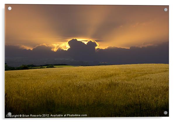 Cornish Sunrise Acrylic by Brian Roscorla