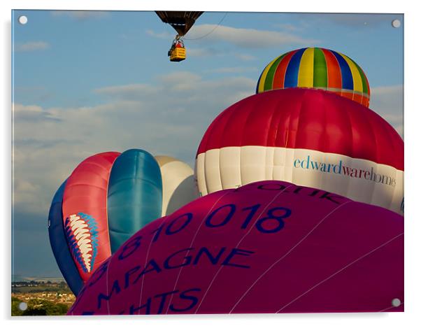 Hot Air Balloons 02 Acrylic by Brian Roscorla