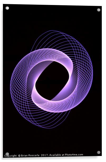 Spirograph Spiral  Acrylic by Brian Roscorla