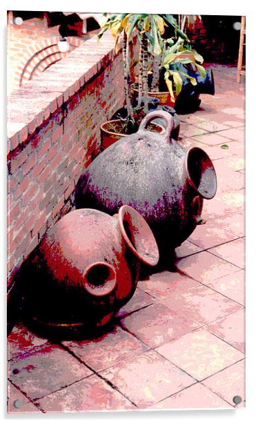 Pots in Alahuela Acrylic by james balzano, jr.