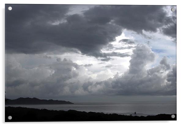 Clouds Off Coast Acrylic by james balzano, jr.