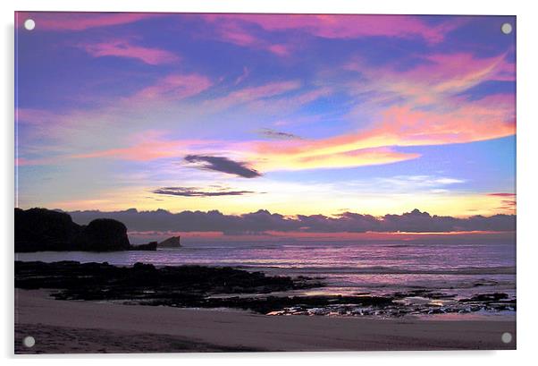 Sunrise at Playa Pelada Acrylic by james balzano, jr.