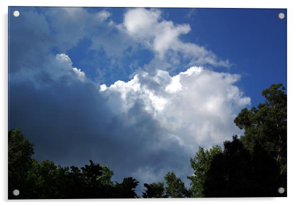 Storm Clouds A'Comin Acrylic by james balzano, jr.