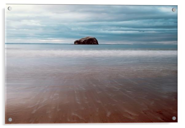 Beach View Of Bass Rock Acrylic by Aj’s Images