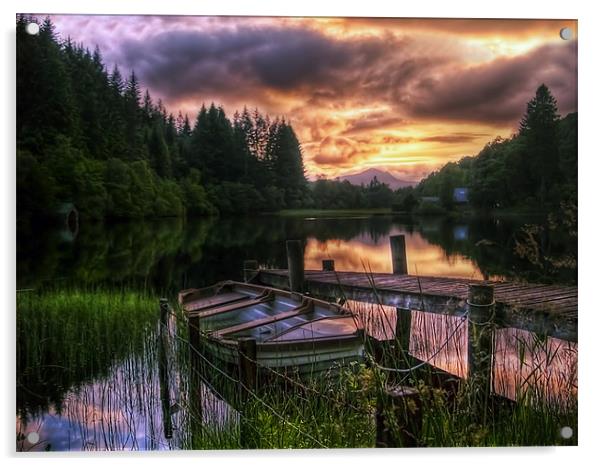 Loch Ard, Scotland Acrylic by Aj’s Images
