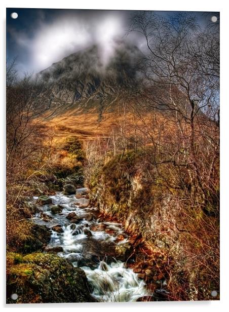 The Buachaille Etive Mor Scotland Acrylic by Aj’s Images
