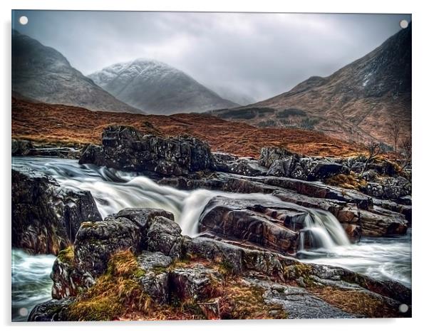 River Etive Acrylic by Aj’s Images