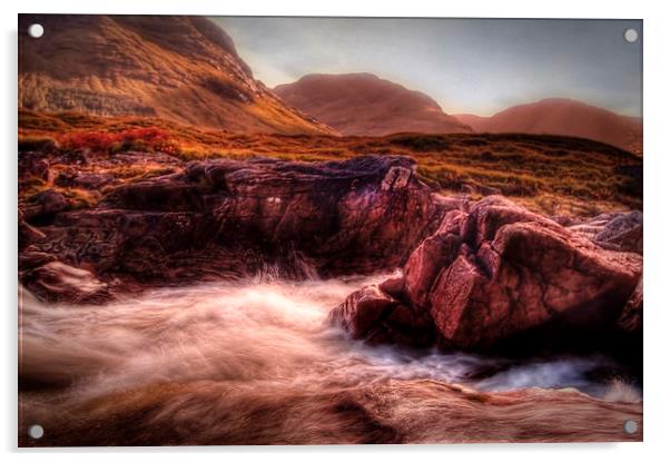 Glen Etive Acrylic by Aj’s Images