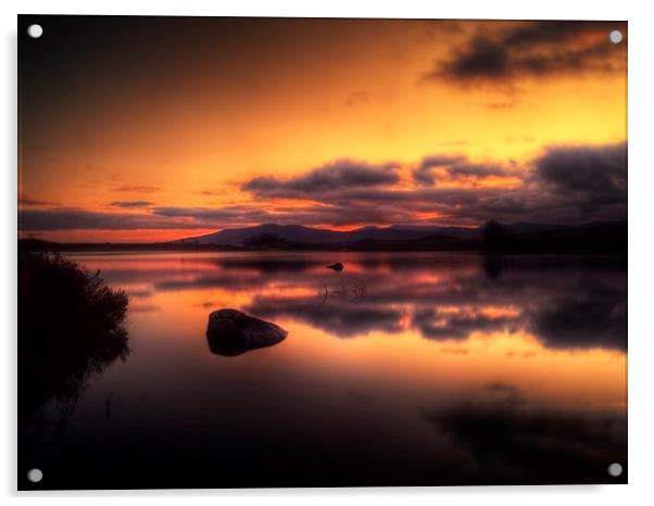 Loch Ba Sunrise Acrylic by Aj’s Images