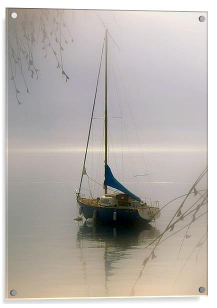 Peace On Lake Geneva. Acrylic by Aj’s Images