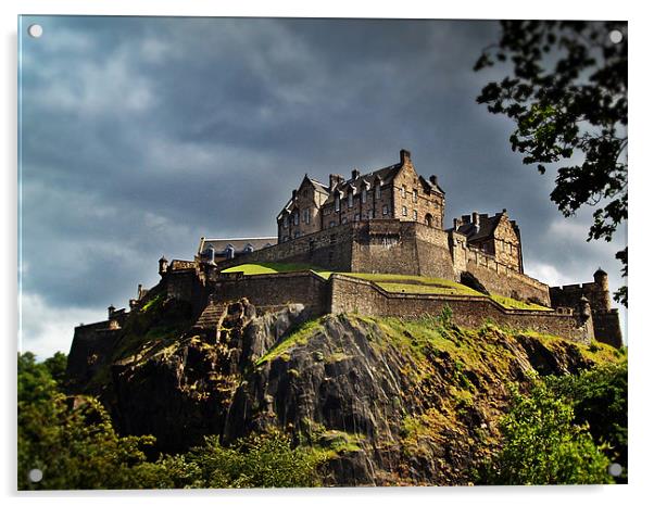 Edinburgh Castle, Scotland. Acrylic by Aj’s Images
